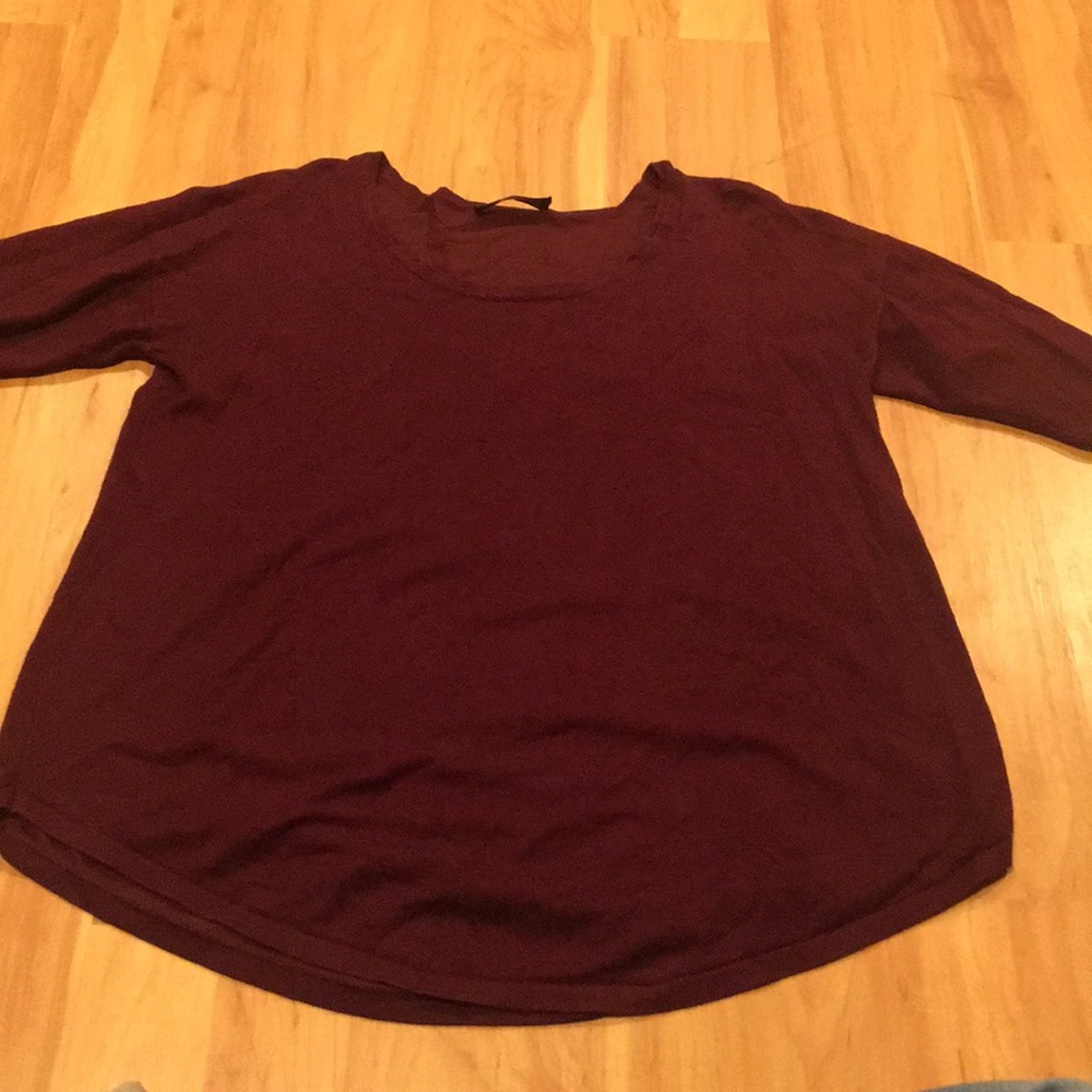 Burgundy sweater